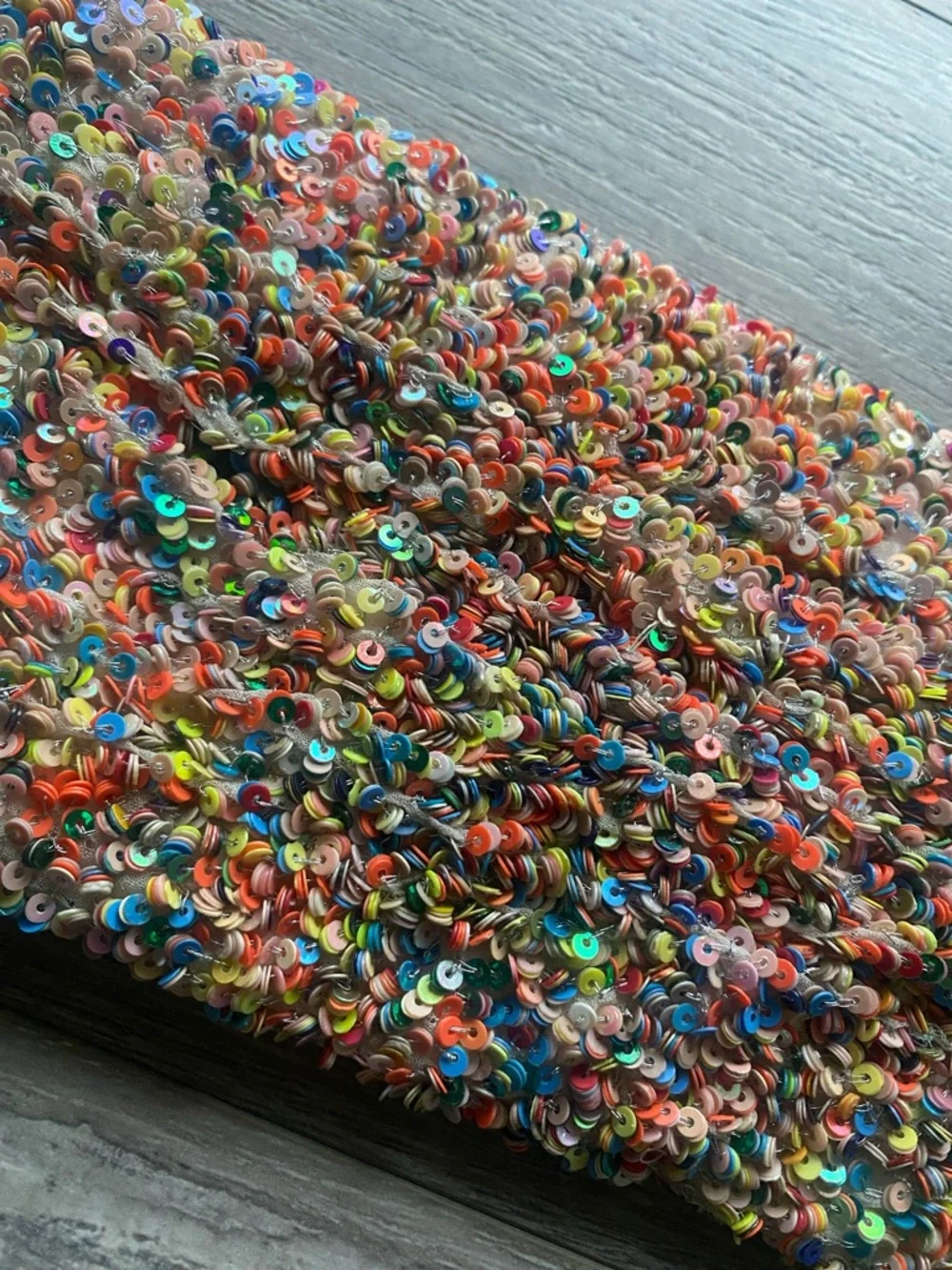 Multicolor Sequin Cummerbund One Size
